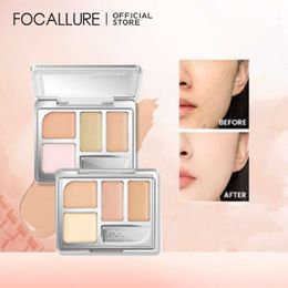 FOCALLURE 4 Colours Muilt-use Concealer Palette Brighten Moisturising High Coverage Face Contouring Makeup Cosmetics for Women