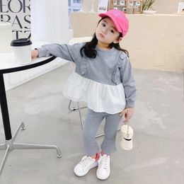 Clothing Sets Kids Girl Outfit Clothes Set Autumn Baby Long Sleeve T-shirt Trousers 2pcs Toddler Casual Tracksuit Child Cotton