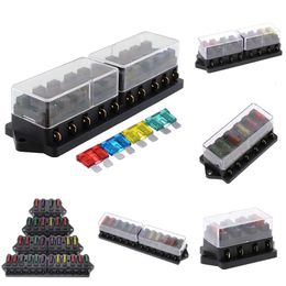 New Way Car Holder Truck Auto Blade Fuse Box with 4/6/8/10/12 Fuses for 12V 32V ATO Standard Circuit