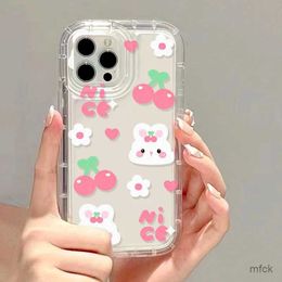 Cell Phone Cases Pink Peach Cherry Phone Case For phone 11 Case phone 12 13 14 15 Pro Max XR XS X 7 8 Plus SE 2020 Shockproof Soft Flower Cover