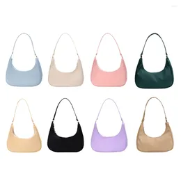 Drawstring Casual Women Top-handle Handbag Solid Colour Purse Lipstick Shoulder Underarm Hobos For Leisure Shopping