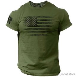 Men's T-Shirts Gym Mens T Shirt For Men 3d Print USA Flag T-shirts Casual Oversized Short-sleeved Tees Summer Sportswear Tops Men Clothing