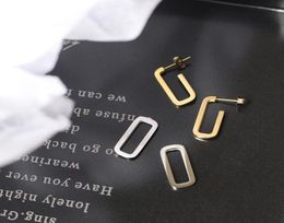 Dangle Chandelier Detachable Glossy 18K Gold Silver Colour Cube Chains Drop Earrings For Women Light Luxury Stainless Steel Femal8667980