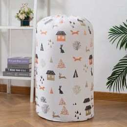 Storage Bags PVC Foldable Bag Home Quilt Organiser With Girdle Rope Sundries Toy Basket Clothing Dust-Proof 45 85cm