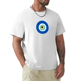 Men's Polos Beautiful Blue Evil Eye Design T-Shirt Animal Prinfor Boys Anime Mens Clothing
