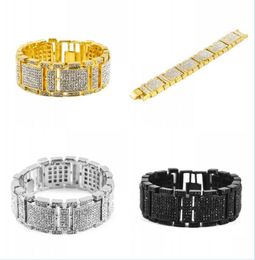 Tennis Hip Hop Tennis Bracelet Men Luxury Simated Diamond Fashion Bling Bracelets Drop Delivery 2022 Jewelry Dhmqt8026165