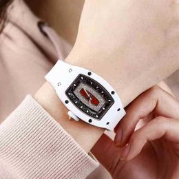 Designer Richardmill Watch Mens Movement Automatic Luxury Mens Mechanical Flame Red Lips Lady Multifunctional Ric Factory Original