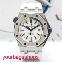 AP Wrist Watch Chronograph 15710ST Royal Oak Offshore Series 42mm Precision Steel White Plate Calendar Display Automatic Mechanical Mens Watch