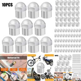 New New 50pcs Universal Tyre Air Pressure Caps Car Wheel Vae Stem Cap Plastic Chrome Plated Tyre Accessories Airtight Cover