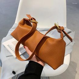 Totes 2024 Fashion Soft Leather Women's Shoulder Bag Minimalism Designed Bags Crossbody For Women Female Purses And Handbags