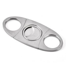 50 X Free Shipping New Pocket Stainless Steel Cigar Cutter Knife Double Blades Scissors Shears Scissor LL