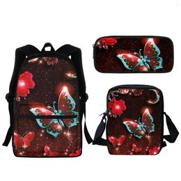 School Bags Vintage Butterfly Brand Designer Student SchoolBags Fashion Boys Girls Kindergarten Backpack Messenger Bag Back To Gift