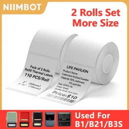 NiiMBOT Mini Portable Thermal Printer White Sticker Label Paper For B1 B21 Waterproof Self-Adhesive UV Price Tag