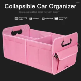 Storage Bags Water-resistant Car Organizer Cargo Holder Spacious Trunk With 9 Pockets Foldable Design Handles For Suvs