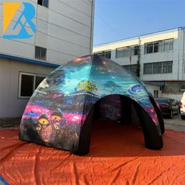 طباعة مخصصة خيمة العنكبوت الكبير القابل للنفخ لحدث حفلات في الهواء الطلق
