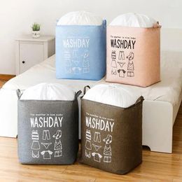 Shopping Bags 75L Foldable Storage Super Toy Clothes Basket Large House-moving Linen Quilt With Drawstring Cover