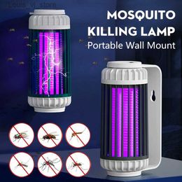 Mosquito Killer Lamps 222 New Mosquito Lamp USB Electric Impact Fly Trap Flycatcher Mosquito Repellent Device Bedroom Outdoor Mosquito Repellent Device YQ240417