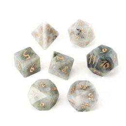 Gemstones Natural Labradorite Loose Gemstones Engrave Dungeons And Dragons GameNumberDice Customised Stone Role Play Game Polyhedron Stone