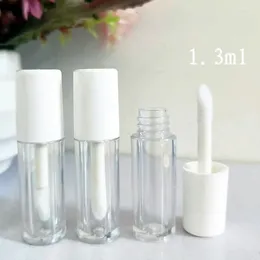 Storage Bottles 10pcs 1.3ml Containers Lipstick Clear Lip Tubes Gloss Empty Tube Container Fashion Refillable