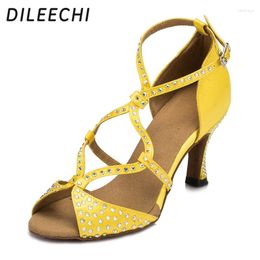 Dance Shoes DILEECHI Golden Diamond Women's Latin Belly Customise