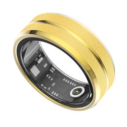 Longmada Smart Ring Ring Ring Tracker Tracker Tracker Steel Shell Health Monitoring 240327