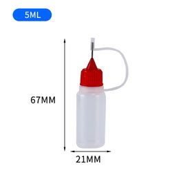 Top Fashion 100pcs empty needle tip bottle easy to fill E juice plastic bottle wholesale