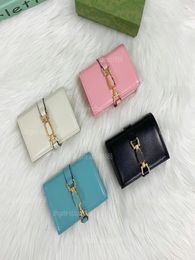 Nameplate Designer women Leather Short wallet Slim Male Purses Money Clip Credit Card Dollar Luxury wallets with box9964976