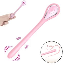 10 Speed Mini Slim Vibrator Wand Clitoris Massage Vagina Stimulation Urethral Stick G-Spot Female Masturbator Erotic sexy Toys