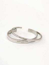 2024Margiela Margiela Alphabet and Number Logo Thin Bracelet Neutral Style Design High-end Simple Couple Bracelet