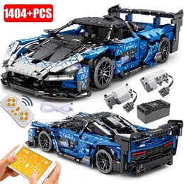 Diecast Model Cars Compatible with 42123 technology cars McLaren Sena GTR building blocks super racing cars or childrens remote-controlled block toys J240417