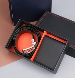 Code 1220 Fashion Genuine Leather Men Wallet Belt set Man Purse With Card Holders High Quality6204148