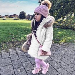 Down Coat Fall Thin Cotton Jackets Children Baby Girl Clothes Warm Hooded Clothing Long For Kids Casual Fashion Outerwear Girls