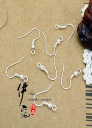 200pcslot Sterling 925 Silver Earring Findings Fishwire Hooks Jewellery DIY 15mm fish Hook Fit Earrings6872780