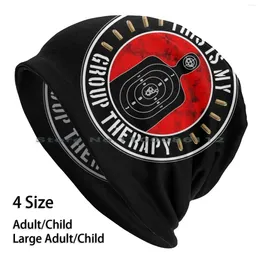 Berets Group Therapy Target Practice Beanies Knit Hat Gun Range Shooting Lover 2nd Amendment Rights