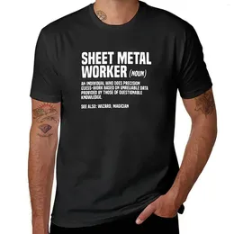 Men's Polos Sheet Metal Worker Shirt T-shirt Plus Sizes Heavyweights Mens Plain T Shirts