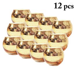 Candle Holders 12pcs Votive Holder Creative Decorative Spot Glass Tealight Home Crafts Decor