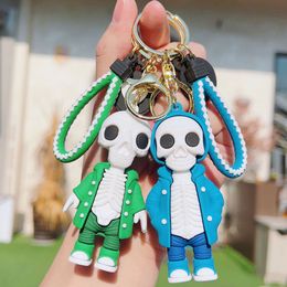 Everyday explosive skull keychain Halloween funny skull pendant charm school bag key chain Jewellery small gifts wholesale from 2 pieces, good pattern