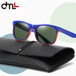 DML Brand Polarised Kids Sunglasses TR Safety Material Kids Sunglasses Fashion Boys Girls Shade Protection Glasses UV400 240412