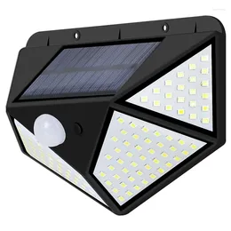 Wall Lamp -Warm White 128 LED Solar Light PIR Motion Sensor Outdoor Lighting Waterproof Garden Yard