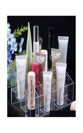 Fantastic 24 Trapezoid Clear Acrylic Lipstick Holder Brushes Makeup Stand Luxury Cosmetic Organizer Display Rack Yyces Ts7295335