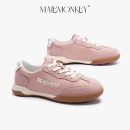Casual Shoes MALEMONEKY Sport Women Trendy Sneakers 2024 Summer Non-slip Breathable Ladies Trainers Thick Sole Handmade