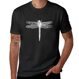 Men's Polos Dragonfly T-Shirt Sweat Korean Fashion Fitted T Shirts For Men