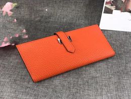 5A Top Designer Brand Wallets Original Whole Ladies TOGO Leather Zipper Long Coin Purse Classic Fashion Casual Card Holder Cre3399179