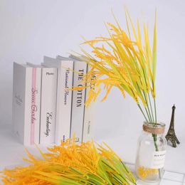 Decorative Flowers 1pcs Artificial Wheat Ear Flower Natural Fake Plant Bouquet Christmas Birthday Wedding Party Decoration Homemade Decor
