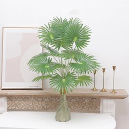 Decorative Flowers 90cm Artificial Potted Green Leaves Bonsai Plants Branch Wedding Home Table Vase For Room Outdoor Garden Accessories