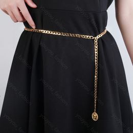 Womens Waist Chain Belts Designer Luxury Brand Letters Diamonds Pearl Waistbands Fashion 18K Gold Chain Belt Ourdoor Daily Outfit Gifts New -7