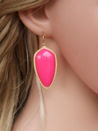 Dangle Earrings 2024 Pink Big Arrow Drop For Women