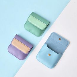 Storage Bags Fashion Pu Leather Earphone Bag Coin Pocket Purse Mini Wallet Key Organizer Money Change Pouch Women Holder