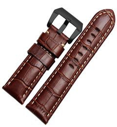 Genuine Leather Watchbands Vine Veau Bracelet Watch band Fit PAM serial watch 24mm 26mm1186174