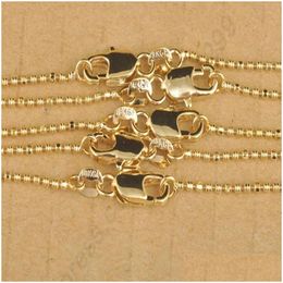 Pendant Necklaces Fast 18 5Pcs Lot Yellow Gold Jewelry Ball Prayer Gf Chain For 18Kgf Stamped Drop Delivery Pendants Dhaae